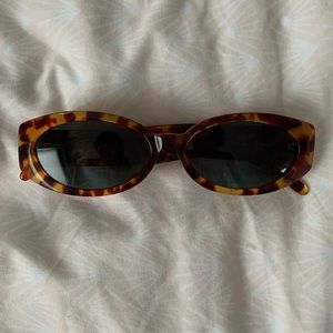 Vintage Gucci Oval Tortoiseshell Sunglasses